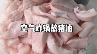 跟网友学的空气炸锅熬猪油