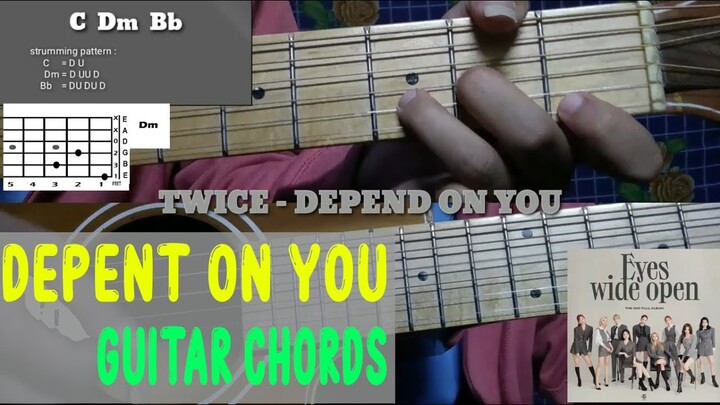 Twice - Depend on You Guitar Chord Tutorial + Cover