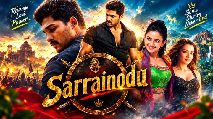 SARRAINODU Hindi hd movie of Ali Arjun.🔥🎥🤹🌿 in 4k
