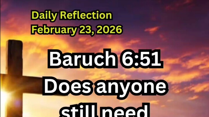 Daily Reflection February 23, 2026 #faith #bible #reflection