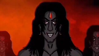 Kali VS Blood Asura ภาพยนตร์แอนิเมชั่นสั้นของอินเดียเรื่อง "Indian legend of Durga" (1958) เวอร์ชั่น