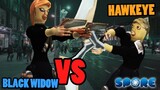 Hawkeye vs Black Widow | SPORE