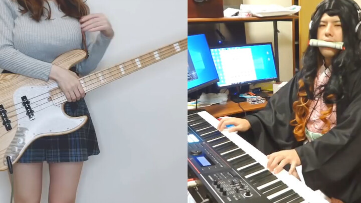[YYUT] Two cute girls played "Red Lotus" together