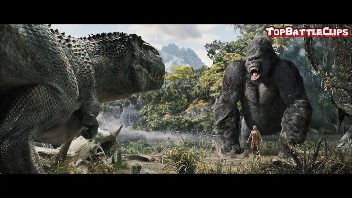 King Kong 2005 - Best Scenes II V-Rex vs King Kong