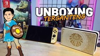 Unboxing Switch OLED The Legends of Zelda: Tears of the Kingdom - GANTENG BANGET! | Lazy Unboxing