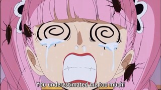 Perona is scared to death by Usopp