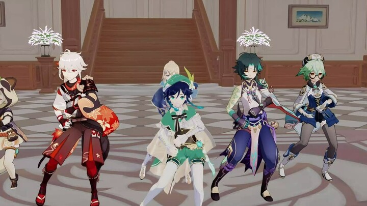 [เก็นชินอิมอิมแพกต์MMD] จงหาส่วนสูงเฉลี่ยของหกคนต่อไปนี้
