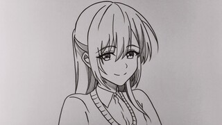 Cara menggambar anime untuk pemula || Shikimori