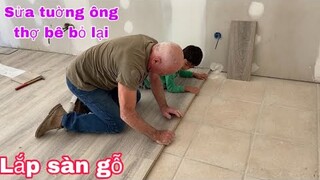 Sửa nhà hàng sơn nước/sửa chữa tuờng ông thợ bê bỏ lại/nghề nhà hàng/cuộc sống pháp