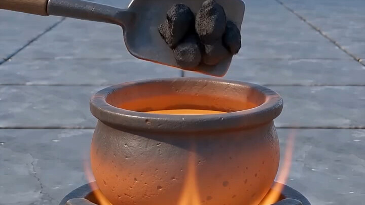 If you find a gold-bearing ore in the mountains, how should you extract the gold?