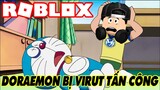Roblox | QUA XỨ HOA ANH ĐÀO GIẢI CỨU DORAEMON BỊ VIRUS TẤN CÔNG | Escape Doraemon Obby