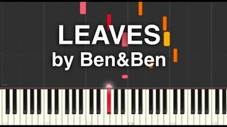 Leaves by Ben&Ben Piano Cover Synthesisa Tutorial with music sheet