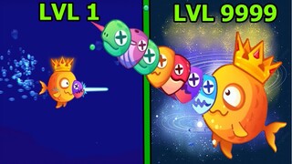 Fish.IO - Tiến Hóa Cá Vàng Siêu Nhỏ Thành Cá GOLD 9999 Vương Miện Top 1 - Top Game Android Ios