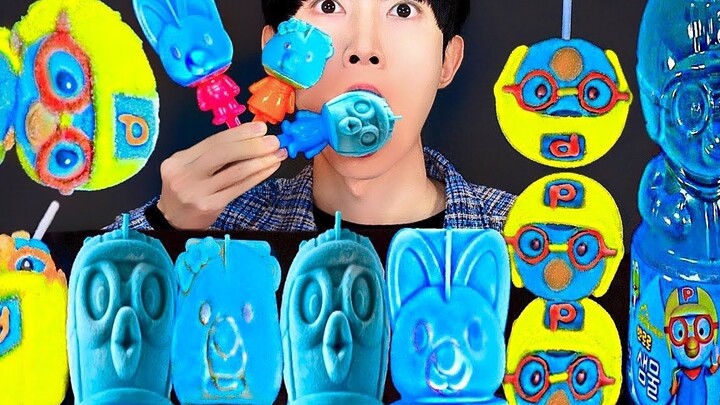 Jae Yeol tries blue pororo