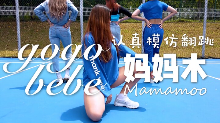 【秋天的舞步】 狗狗贝贝认真模仿翻跳2 Mamamoo gogobebe