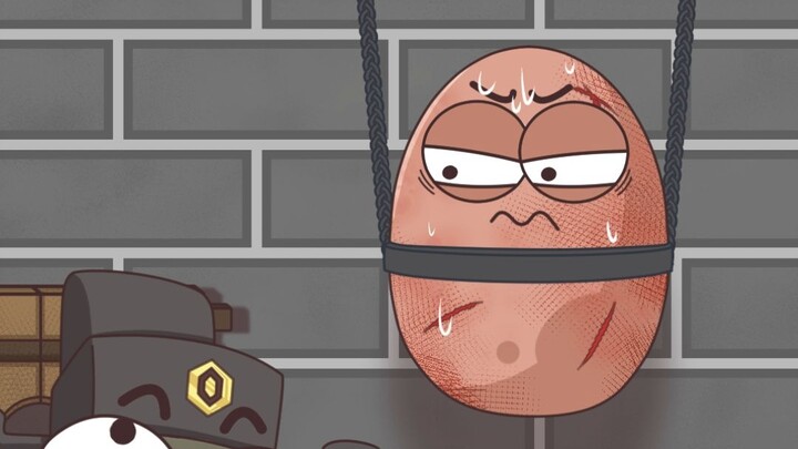 This sesame paste and egg thing (chew chew chew) is seriously delicious (chew chew chew)!