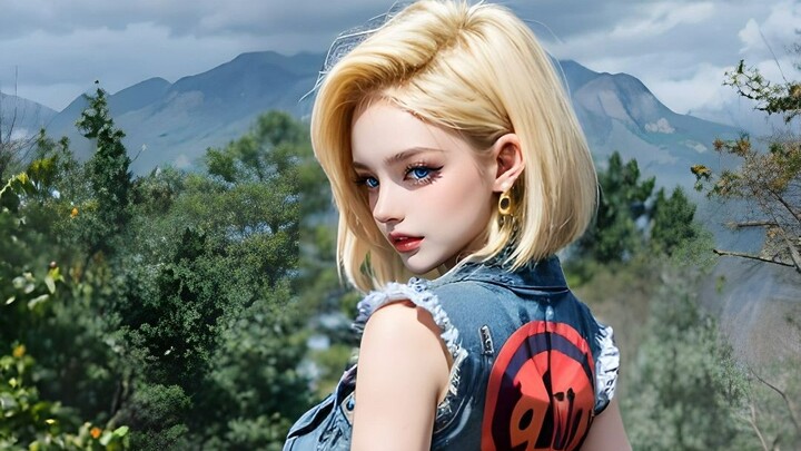 Bunga Dragon Ball 4K 6: Bentuk Super Android 18