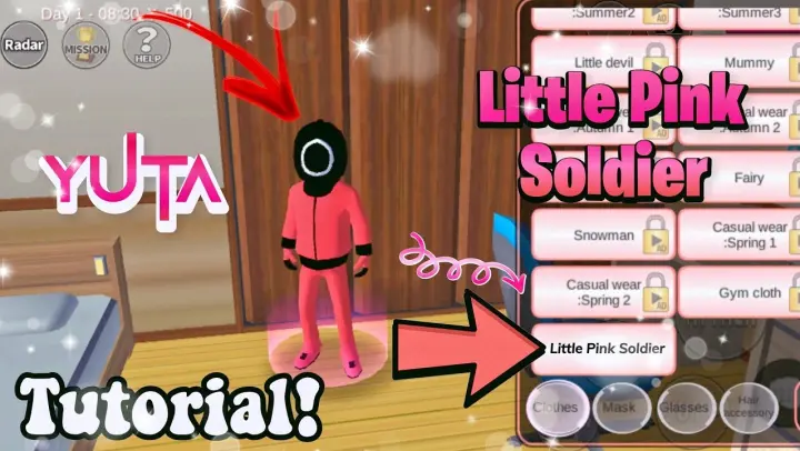 Tutorial: How To Make SQUID GAME Pink Soldier|Little Boy YUTA✨ Im Back 😚