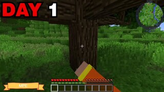 MINECRAFT Tận Thế Zombie P1 -100 Ngày Sinh Tồn - Day1 - MinecraftPocketEdition