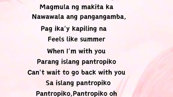 pantropiko song Ang dance