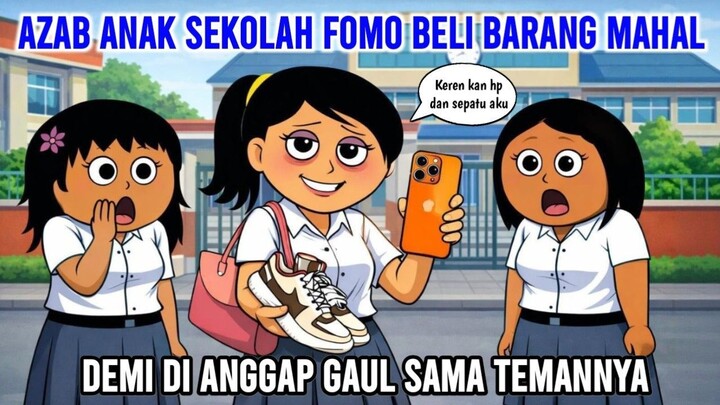 AZAB CEWEK FOMO BELI BARANG MAHAL DEMI DI ANGGAP GAUL  ANIMASI AZAB
