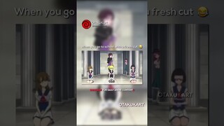 When you go to school with a fresh cut 😂 #animeedits #anime #animememes #shorts