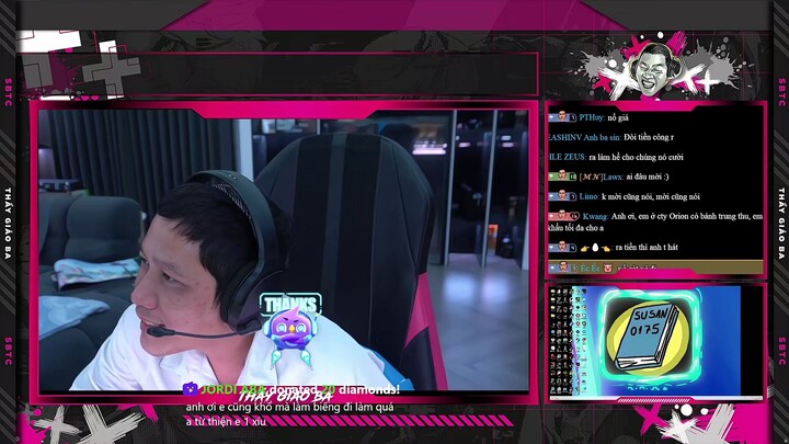 Restream hôm qua 25/08/2026. Anh Trung đc mời tham gia liveshow ca nhạc của bạn Độ. Chat bị che nha