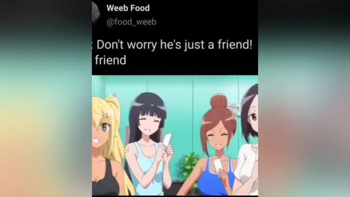 That "friend" is just a better version of me in every way.. how can I compete with that anime relationship goals fyp memes animememes gym