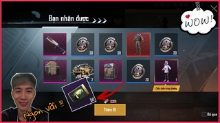 MỞ X50 HÒM ĐỒ FREE, AUTO RA ĐỒ HUYỀN THOẠI. ZUI ZẺ HÔNG QUẠO || PUBG MOBILE