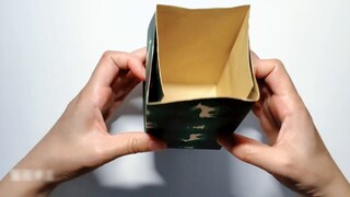 حقيبة هدايا بسيطة تُطوى من ورقة A4