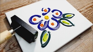 KING ART   N  #641   FLOWERS ABSTRACT   EASY