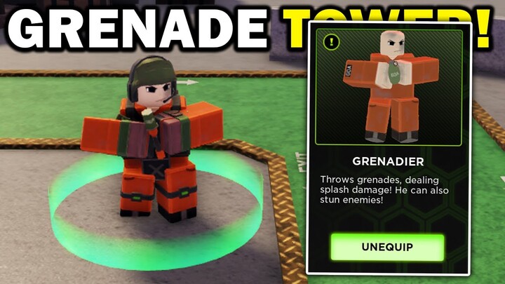 *NEW* GRENADIER TOWER!! (Update) | Tower Defense X Roblox