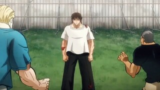 After Baki and Kozue grew up, their strength increased greatly and they fought against two death row