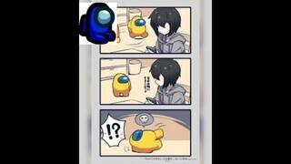 Comic Among us cute part 2 😊😊😊
