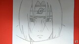 Easy Anime Drawing|How to draw Itachi from Naruto Shippuden step by step