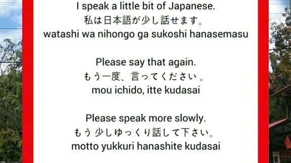 Essential Phrases Of Japanese