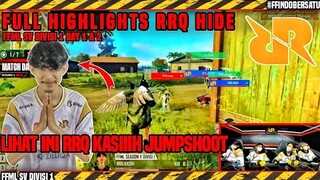 LIHAT INI🔥RRQ KASIH JUMPSHOOT🔥MOMENT RRQ HIDE🔥HIGHLIGHTS FFML SV DIVISI 1 DAY 1 & 2