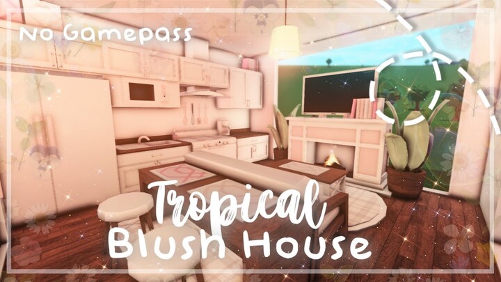 Roblox Bloxburg - No Gamepass Blush Tropical House - Minami Oroi