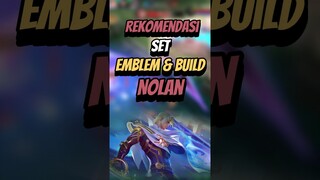 Rekomendasi emblem & build nolan #mlbb #mlbbshorts #mlbbcreatorcamp #nolan