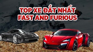 TOP 10 CON XE ĐẮT ĐỎ NHẤT FAST AND FURIOUS | meXINE #Shorts