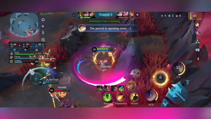Fanny thought she could win but forgot about ruby😁🙏#mlbb#fanny#ruby#chaos