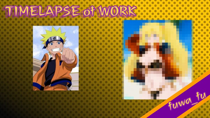 Drawing process of naruto (girl version)
