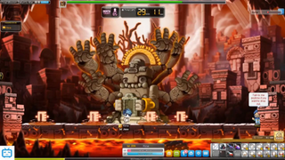 Maplestory Không chuyển nghề vượt boss Zakum ở sever Reboot  #game