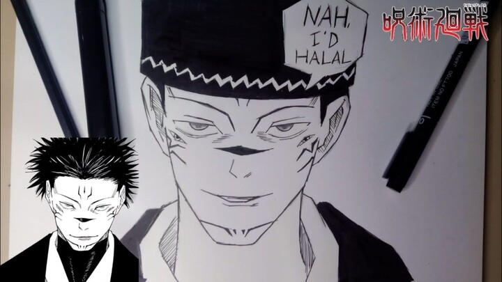 Speed draw SUKUNA mode tobat😂 [JUJUTSU KAISEN]