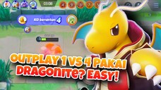 Outplay 1 vs 4 Pakai Dragonite EASY! - Pokemon Unite