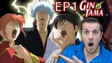 First Time Watching Gintama! | Episode 1 Blind Reaction
