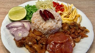 Rice Seasoned with Shrimp Paste | วิธีทำข้าวคลุกกะปิหมูหวาน