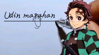 "Udin marahan" sama Tanjiro Kamado.