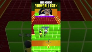 BEST MOMENT SNOWBALL TRICK 😲👏 #stumbleguys #fyp