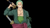 Luffy's first partner Roronoa Zoro, the future world's greatest swordsman, one of Luffy's right-hand